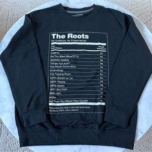 Okayplayer Roots Longsleeve Sweatshirt, Black, Large, Ingredients/Albums